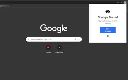 Shuteye from Chrome web store to be run with OffiDocs Chromium online Shuteye from Chrome web store to be run with OffiDocs Chromium online