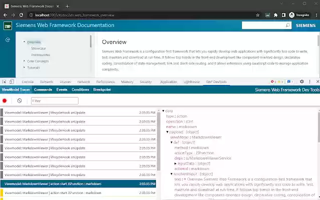 Siemens Web Framework DevTools from Chrome web store to be run with OffiDocs Chromium online Siemens Web Framework DevTools from Chrome web store to be run with OffiDocs Chromium online