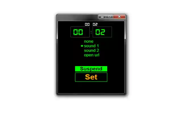 Simple Alarm (suspend mode) from Chrome web store to be run with OffiDocs Chromium online Simple Alarm (suspend mode) from Chrome web store to be run with OffiDocs Chromium online