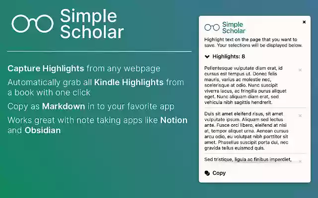 Simple Scholar from Chrome web store to be run with OffiDocs Chromium online Simple Scholar from Chrome web store to be run with OffiDocs Chromium online