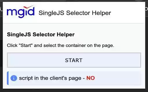 SingleJS Selector Helper from Chrome web store to be run with OffiDocs Chromium online SingleJS Selector Helper from Chrome web store to be run with OffiDocs Chromium online