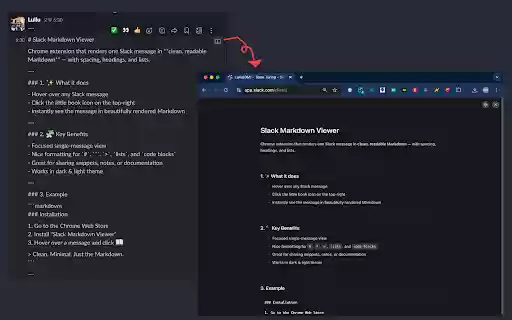 Slack Markdown Viewer from Chrome web store to be run with OffiDocs Chromium online Slack Markdown Viewer from Chrome web store to be run with OffiDocs Chromium online