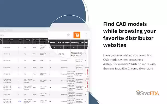 SnapEDA from Chrome web store to be run with OffiDocs Chromium online SnapEDA from Chrome web store to be run with OffiDocs Chromium online
