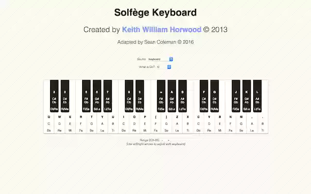 Solfège Keyboard! from Chrome web store to be run with OffiDocs Chromium online Solfège Keyboard! from Chrome web store to be run with OffiDocs Chromium online