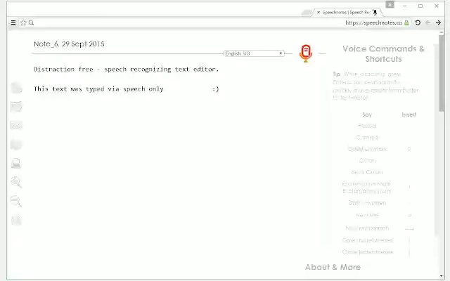 Speechnotes Speech To Text Notepad from Chrome web store to be run with OffiDocs Chromium online Speechnotes Speech To Text Notepad from Chrome web store to be run with OffiDocs Chromium online