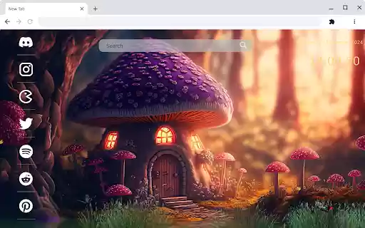 Step into a whimsical world with the Fairy Mushroom House live wallpaper. from Chrome web store to be run with OffiDocs Chromium online Step into a whimsical world with the Fairy Mushroom House live wallpaper. from Chrome web store to be run with OffiDocs Chromium online