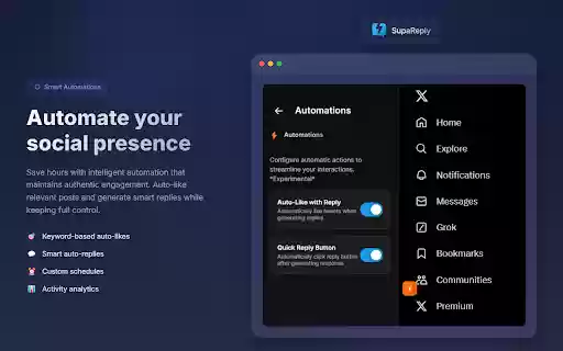 SupaReply from Chrome web store to be run with OffiDocs Chromium online SupaReply from Chrome web store to be run with OffiDocs Chromium online