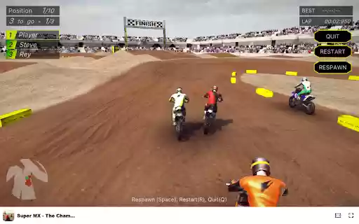 Super MX The Champion Race to victory in motocross action! from Chrome web store to be run with OffiDocs Chromium online Super MX The Champion Race to victory in motocross action! from Chrome web store to be run with OffiDocs Chromium online