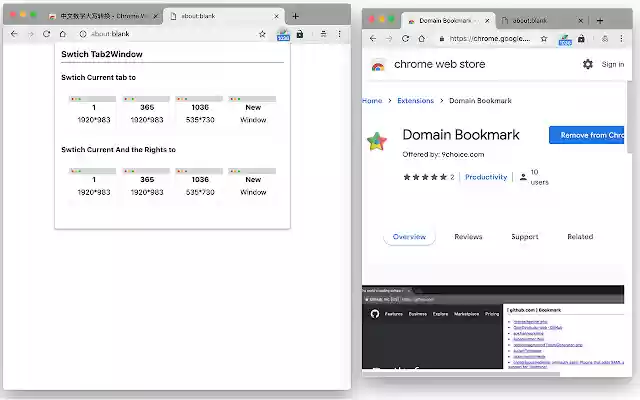 Swtich Tab2Window from Chrome web store to be run with OffiDocs Chromium online Swtich Tab2Window from Chrome web store to be run with OffiDocs Chromium online