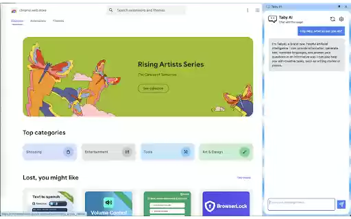 Taby AI from Chrome web store to be run with OffiDocs Chromium online Taby AI from Chrome web store to be run with OffiDocs Chromium online