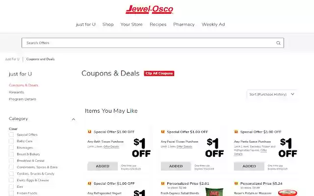 Tap Tap Coupons Just For U Jewel Osco from Chrome web store to be run with OffiDocs Chromium online Tap Tap Coupons Just For U Jewel Osco from Chrome web store to be run with OffiDocs Chromium online