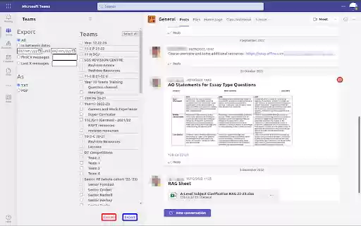 Teams chat downloader from Chrome web store to be run with OffiDocs Chromium online Teams chat downloader from Chrome web store to be run with OffiDocs Chromium online