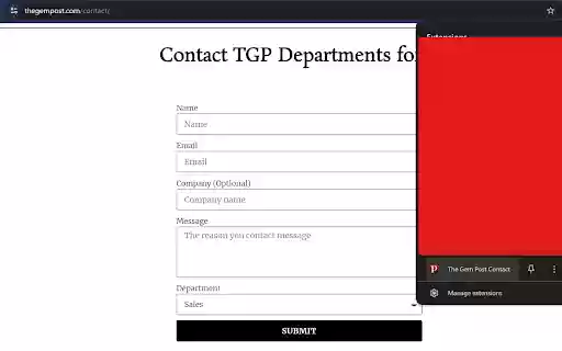 The Gem Post Contact from Chrome web store to be run with OffiDocs Chromium online The Gem Post Contact from Chrome web store to be run with OffiDocs Chromium online