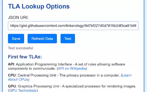 TLA Lookup from Chrome web store to be run with OffiDocs Chromium online TLA Lookup from Chrome web store to be run with OffiDocs Chromium online