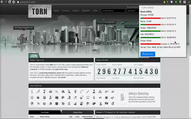 Torn Bars from Chrome web store to be run with OffiDocs Chromium online Torn Bars from Chrome web store to be run with OffiDocs Chromium online