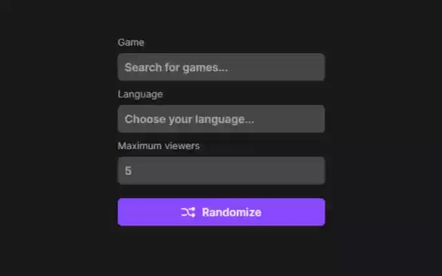 Twitch95 from Chrome web store to be run with OffiDocs Chromium online Twitch95 from Chrome web store to be run with OffiDocs Chromium online