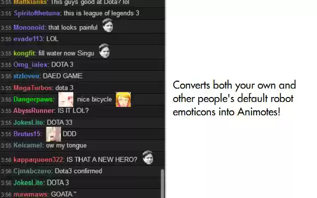 Twitch Animotes from Chrome web store to be run with OffiDocs Chromium online Twitch Animotes from Chrome web store to be run with OffiDocs Chromium online