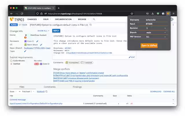 TYPO3 TDK GitPod Integration from Chrome web store to be run with OffiDocs Chromium online TYPO3 TDK GitPod Integration from Chrome web store to be run with OffiDocs Chromium online