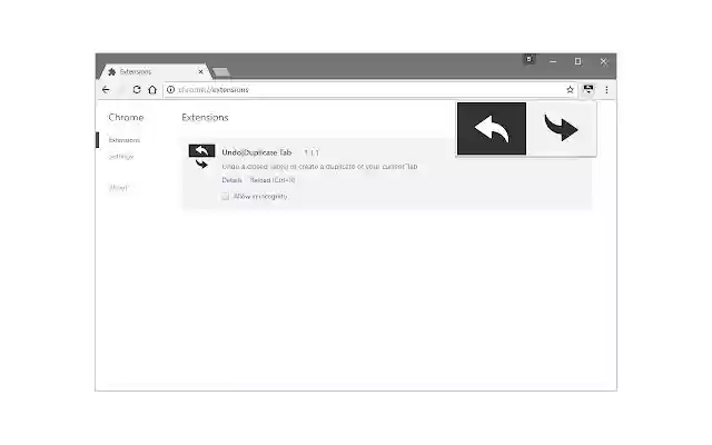 Undo|Duplicate Tab from Chrome web store to be run with OffiDocs Chromium online Undo|Duplicate Tab from Chrome web store to be run with OffiDocs Chromium online