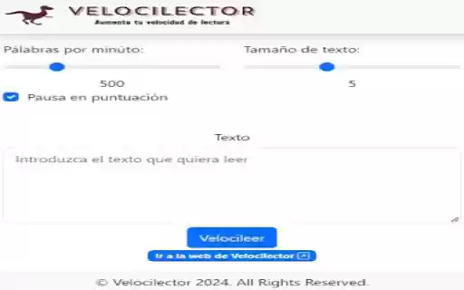 Velocilector Extension from Chrome web store to be run with OffiDocs Chromium online Velocilector Extension from Chrome web store to be run with OffiDocs Chromium online