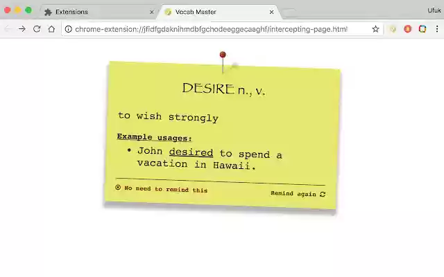 Vocab Master from Chrome web store to be run with OffiDocs Chromium online Vocab Master from Chrome web store to be run with OffiDocs Chromium online