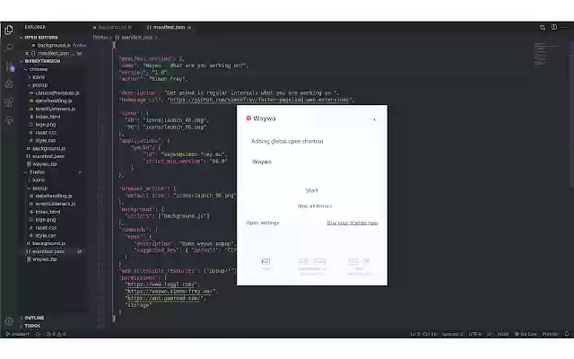 Waywo (What are you working on?) from Chrome web store to be run with OffiDocs Chromium online Waywo (What are you working on?) from Chrome web store to be run with OffiDocs Chromium online