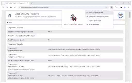 WebGPU Fingerprint Defender from Chrome web store to be run with OffiDocs Chromium online WebGPU Fingerprint Defender from Chrome web store to be run with OffiDocs Chromium online
