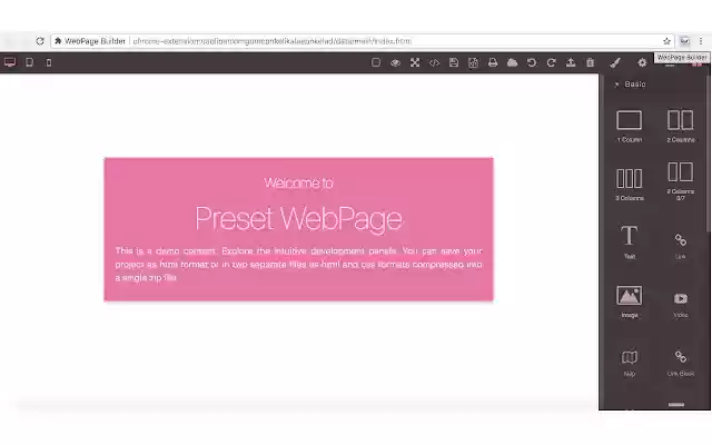 WebPage Builder from Chrome web store to be run with OffiDocs Chromium online WebPage Builder from Chrome web store to be run with OffiDocs Chromium online