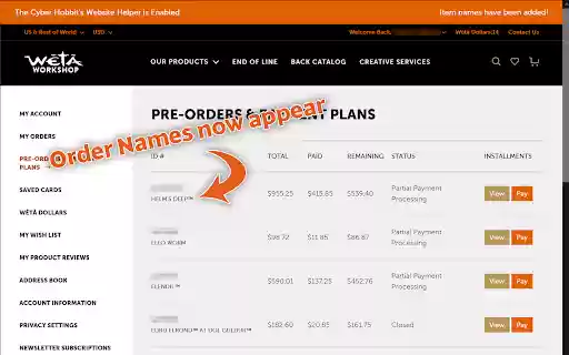 WetaWorkshop Name Fixer from Chrome web store to be run with OffiDocs Chromium online WetaWorkshop Name Fixer from Chrome web store to be run with OffiDocs Chromium online