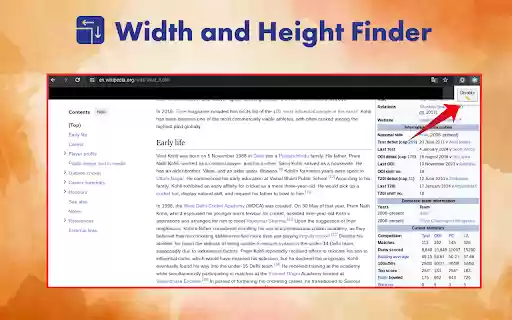 Width and Height Finder from Chrome web store to be run with OffiDocs Chromium online Width and Height Finder from Chrome web store to be run with OffiDocs Chromium online