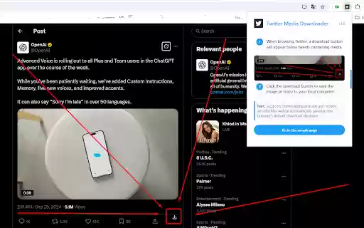 X Twitter Video and Picture Batch Downloader from Chrome web store to be run with OffiDocs Chromium online X Twitter Video and Picture Batch Downloader from Chrome web store to be run with OffiDocs Chromium online
