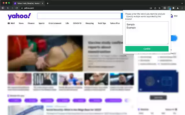 Y!News Excluder from Chrome web store to be run with OffiDocs Chromium online Y!News Excluder from Chrome web store to be run with OffiDocs Chromium online