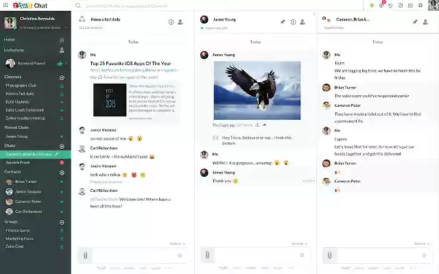 Zoho Chat from Chrome web store to be run with OffiDocs Chromium online Zoho Chat from Chrome web store to be run with OffiDocs Chromium online